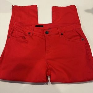 Kut From The Kloth Crop Skinny Red Pants Size 10